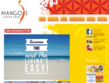 Tablet Screenshot of mangosoceanpark.com